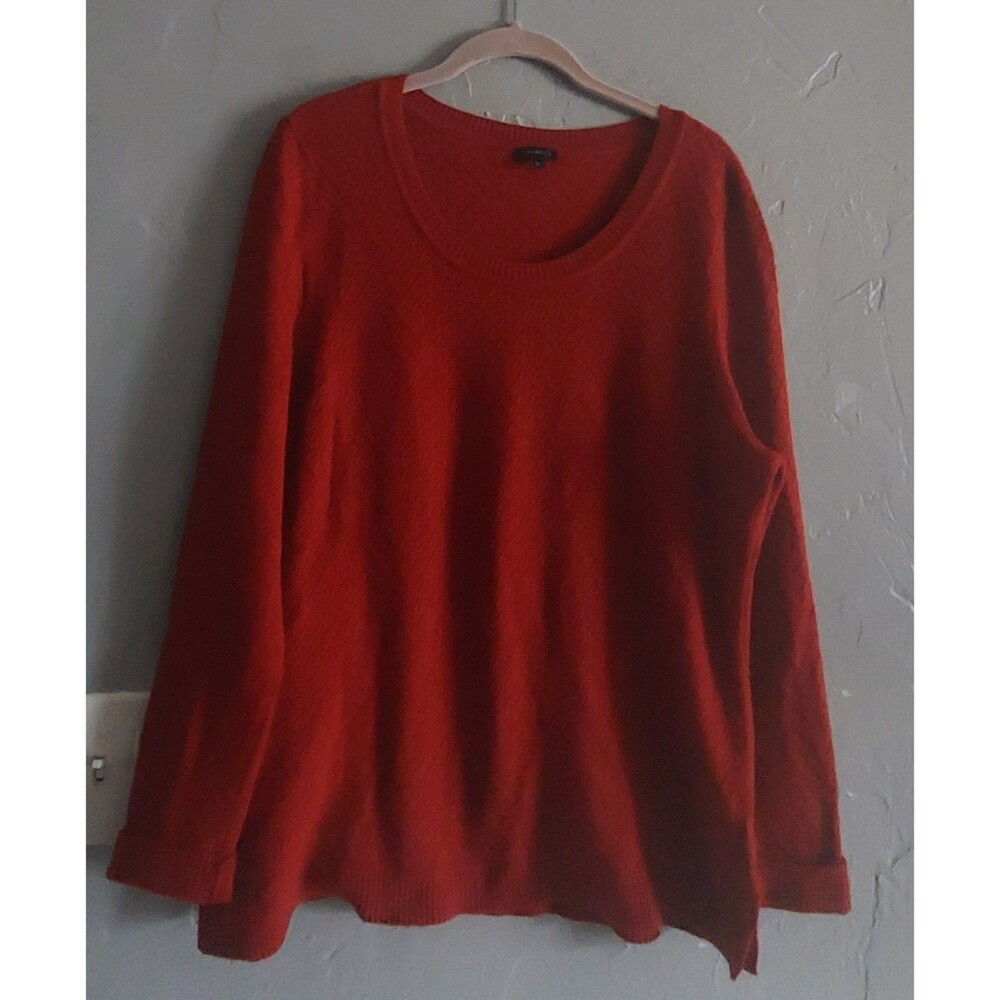 Talbots Sweater Women's XL, Red,nylon, Lambswool, Excellent Condition.